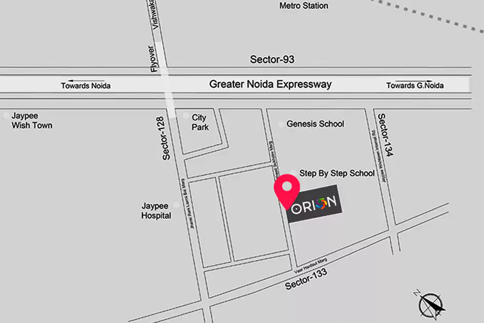 Orion One 32 Noida Location Map